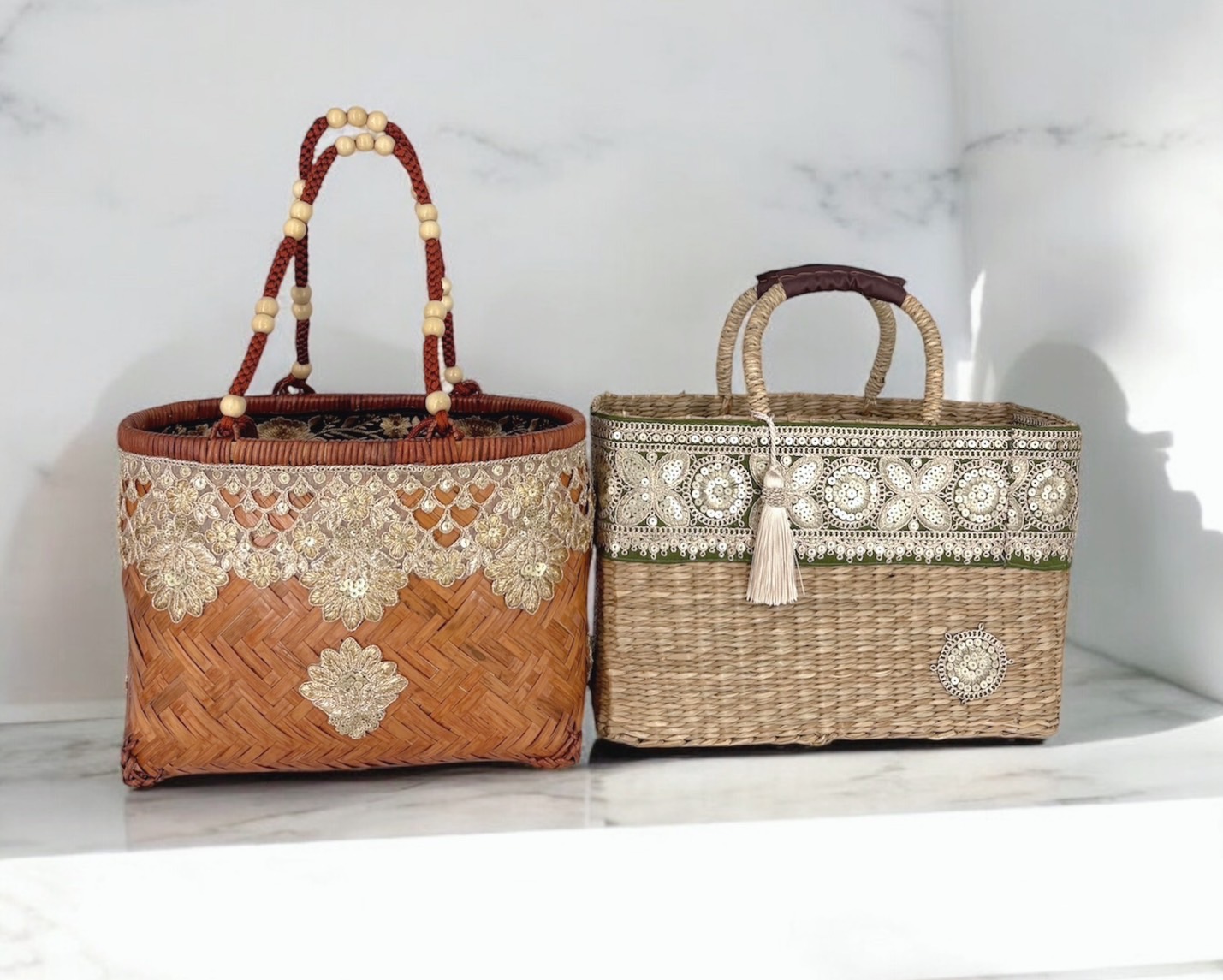 ※お取り置き　刺繍手芸家さま　リボン刺繍　かごバッグ お取り置き 刺繍手芸家さま リボン刺繍 かごバッグ - メルカリ
